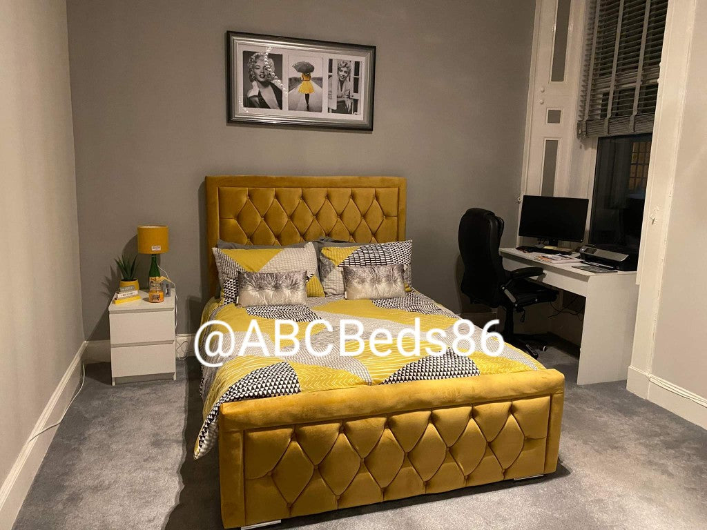 Princess Frame Bed - Plush Velvet OR Chenille