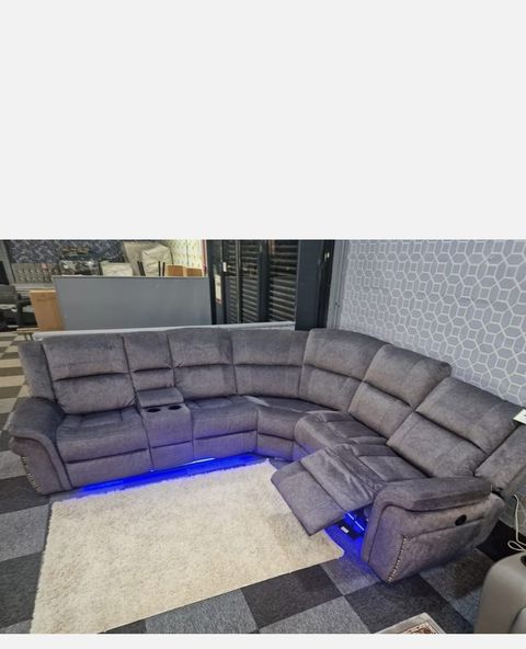 Berlin Grey Microfibre Power Recliner
