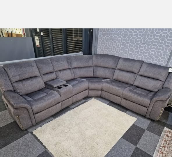 Berlin Grey Microfibre Power Recliner