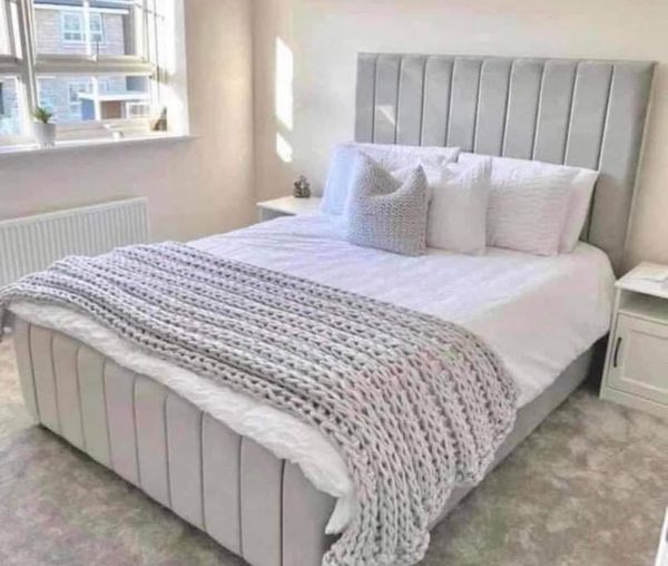 Barra Frame Bed - Plush Velvet OR Chenille