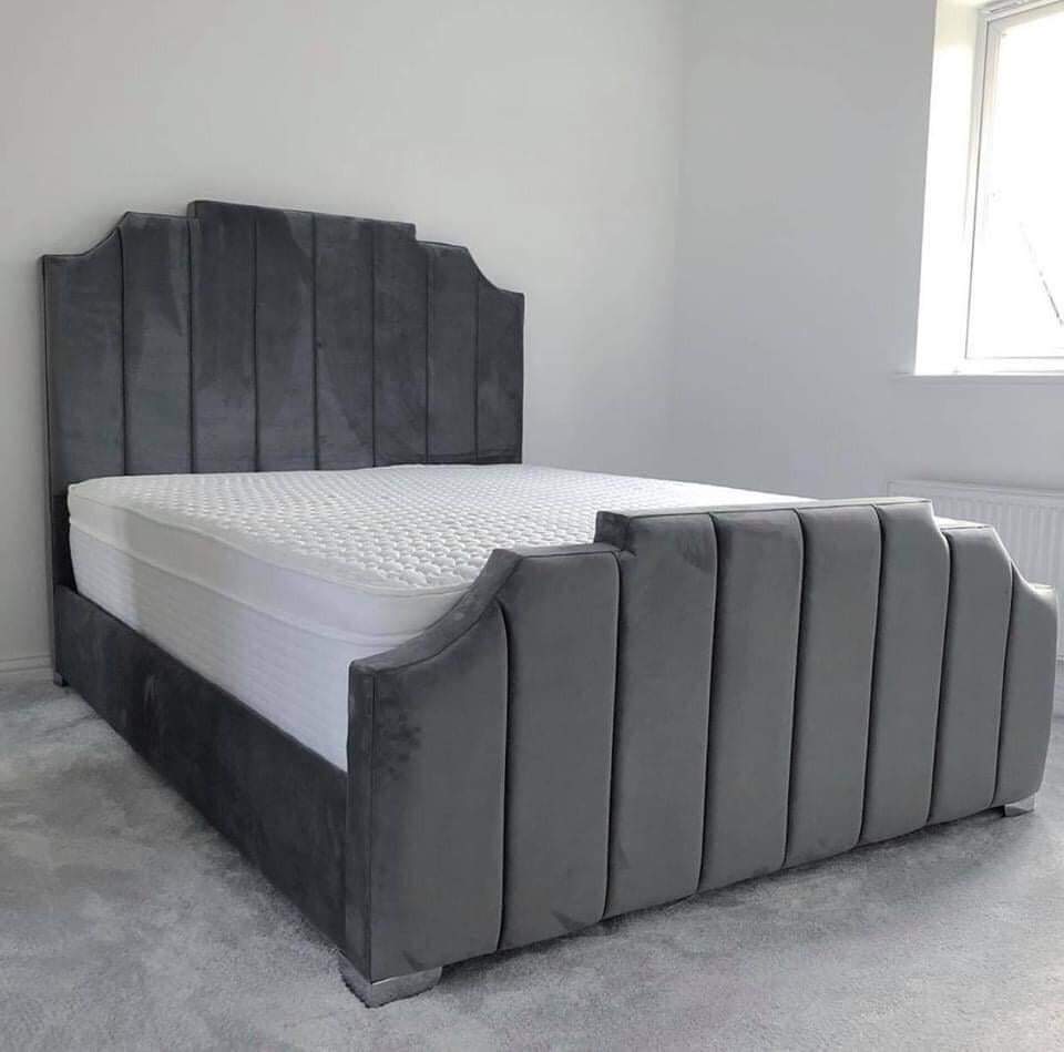 Skyline Frame Bed - Naples OR Linoso Fabric