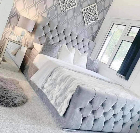 Monaco Frame Bed - Plush Velvet OR Chenille
