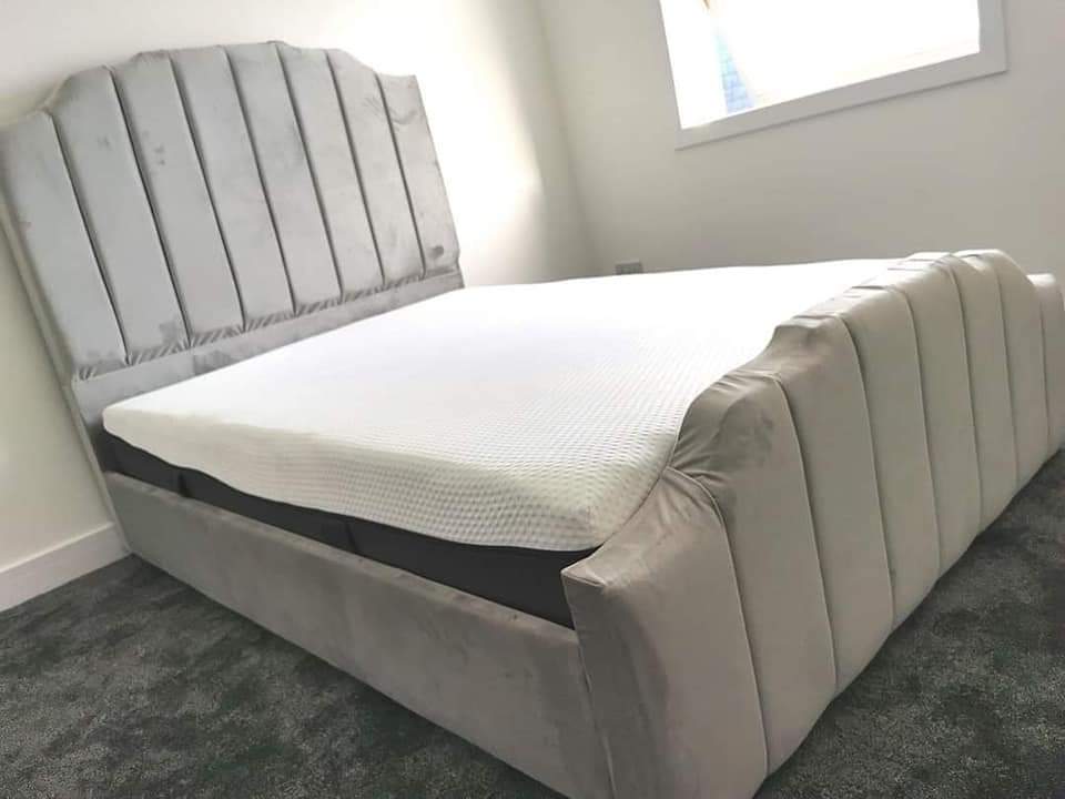 Skyline Frame Bed - Naples OR Linoso Fabric