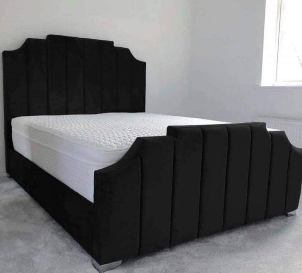 Skyline Frame Bed - Plush Velvet OR Chenille
