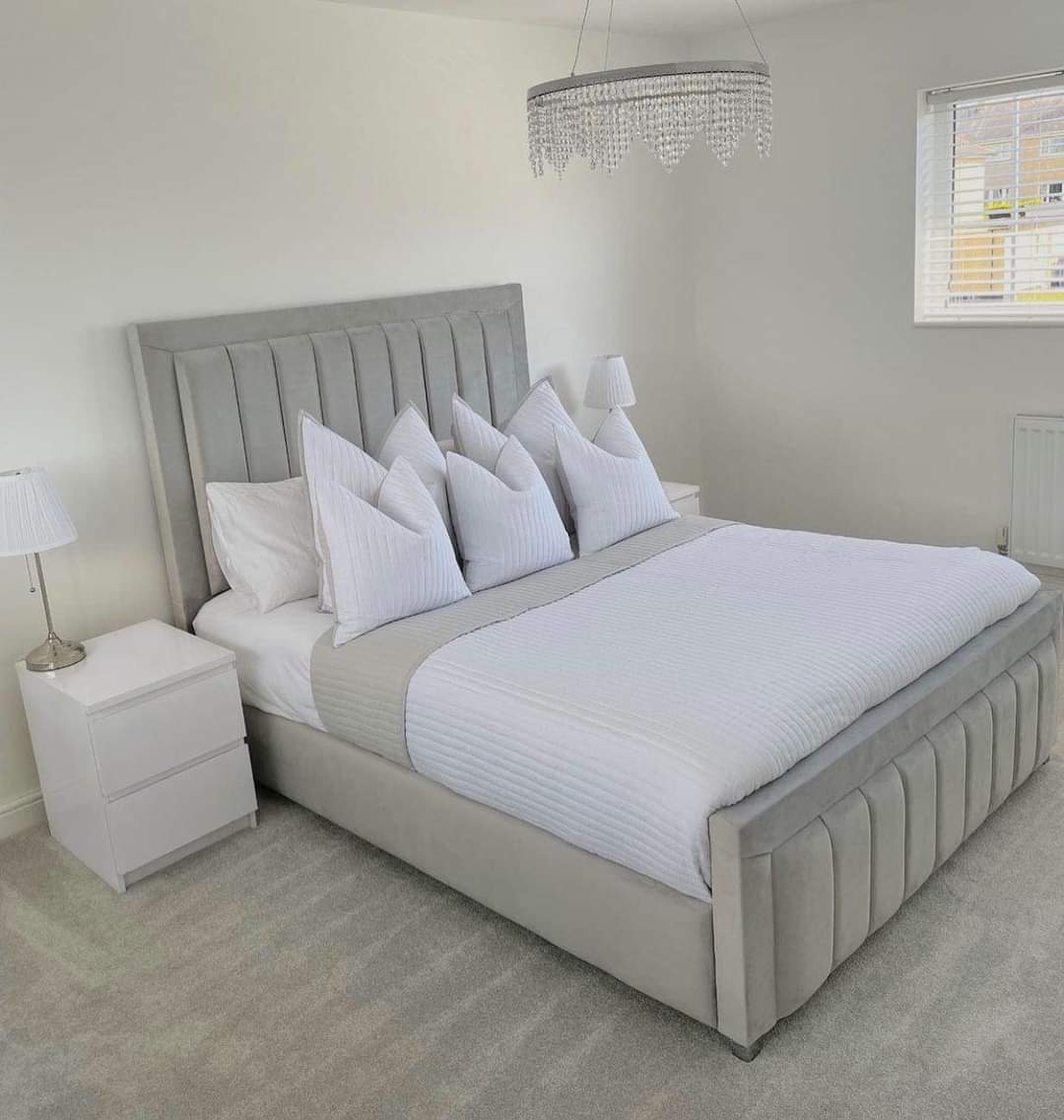 Nina Frame Bed - Plush Velvet OR Chenille
