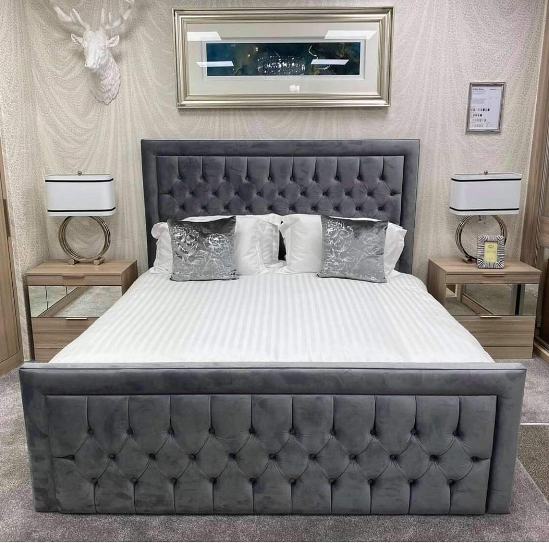 Princess Frame Bed - Plush Velvet OR Chenille