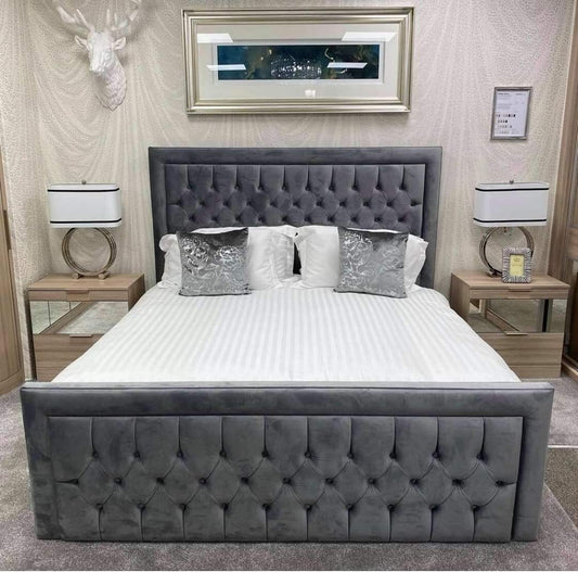 Princess Frame Bed - Plush Velvet OR Chenille