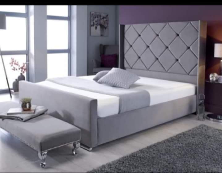 Milan Frame Bed - Plush Velvet OR Chenille