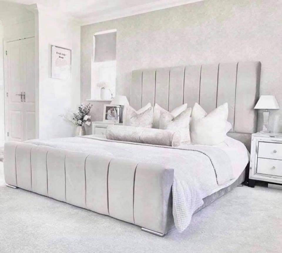 Barra Frame Bed - Plush Velvet OR Chenille