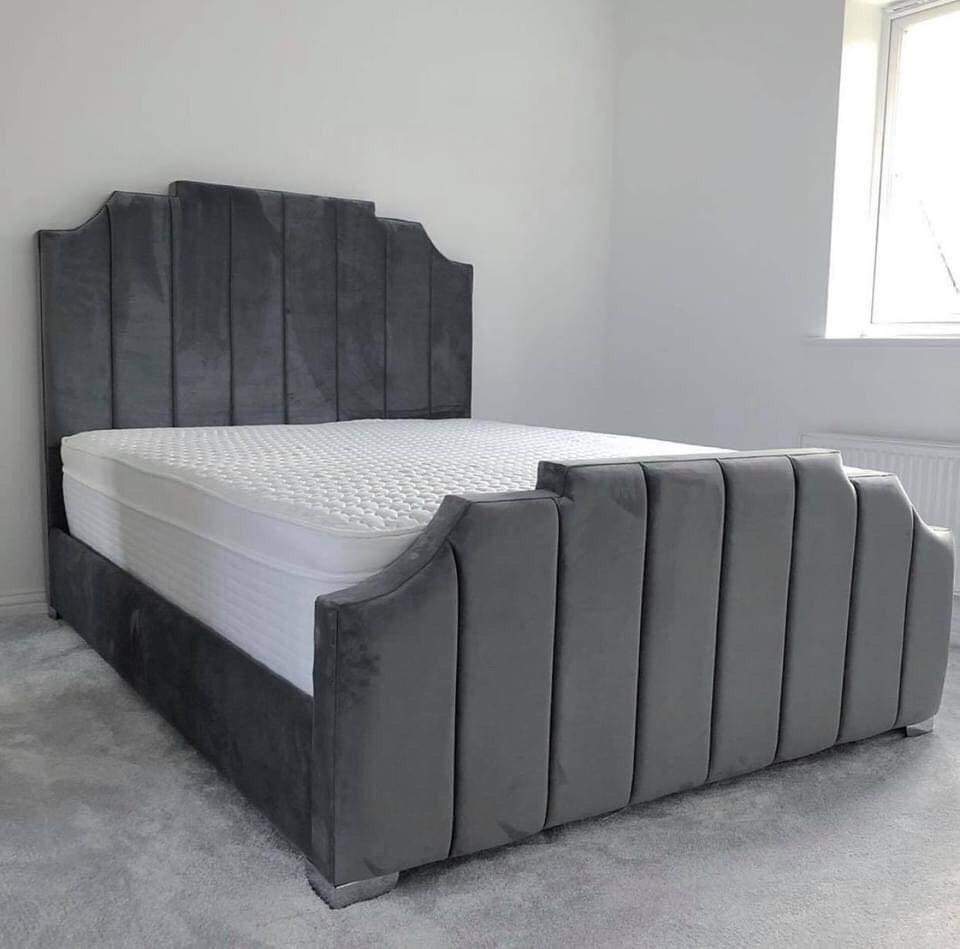 Skyline Frame Bed - Plush Velvet OR Chenille